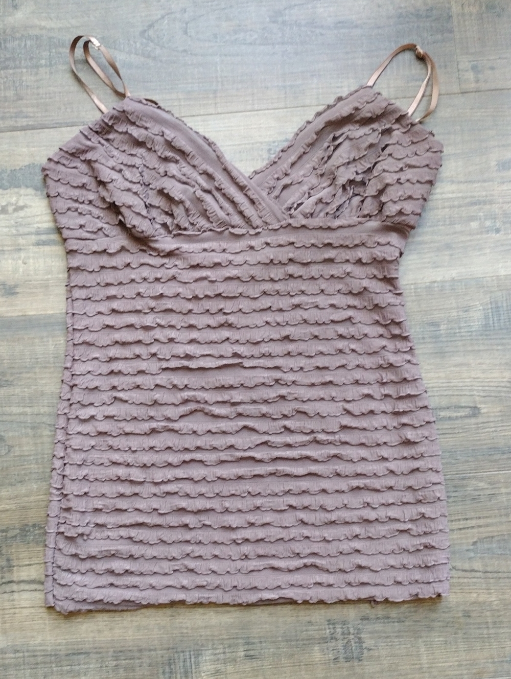 Michelle Dusty Mauve Ruffle Mini Dress